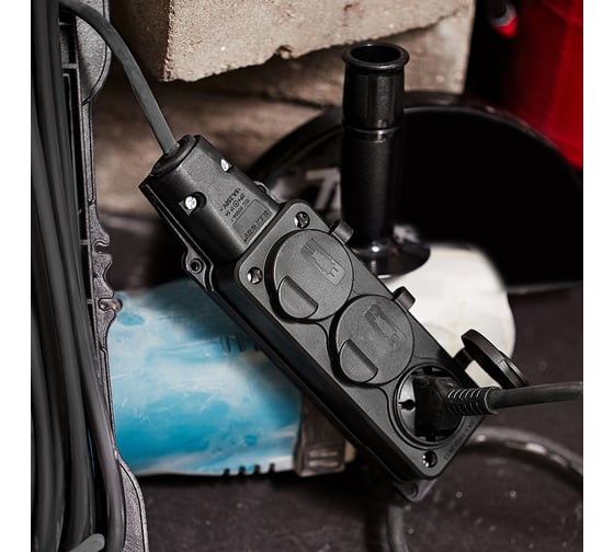 Изображение товара Удлинитель на рамке REXANT КГ 3х1.5, 10 м, 3 гнезда, морозостойкий, с/з, 16 А, 3500 Вт, IP44 11-7080