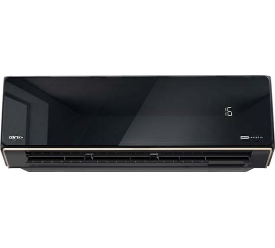 Изображение товара Сплит-система Centek инвертор, черный/зеркало, скрытый LED, 25 дБ, EER - 3.91, GMCC CT-65U18