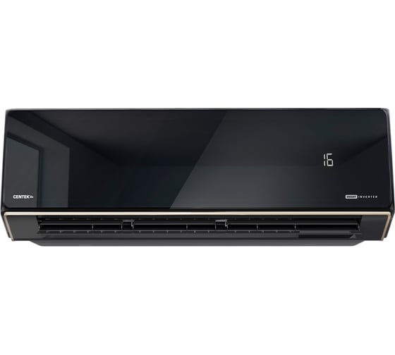 Изображение товара Сплит-система Centek инвертор, черный/зеркало, скрытый LED, 23 дБ, EER - 3.74, GMCC CT-65U13