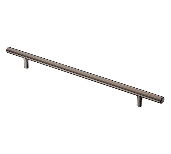 Изображение товара Ручка-рейлинг KERRON 12 мм, 288 мм, черный хром R-3020-288 BN