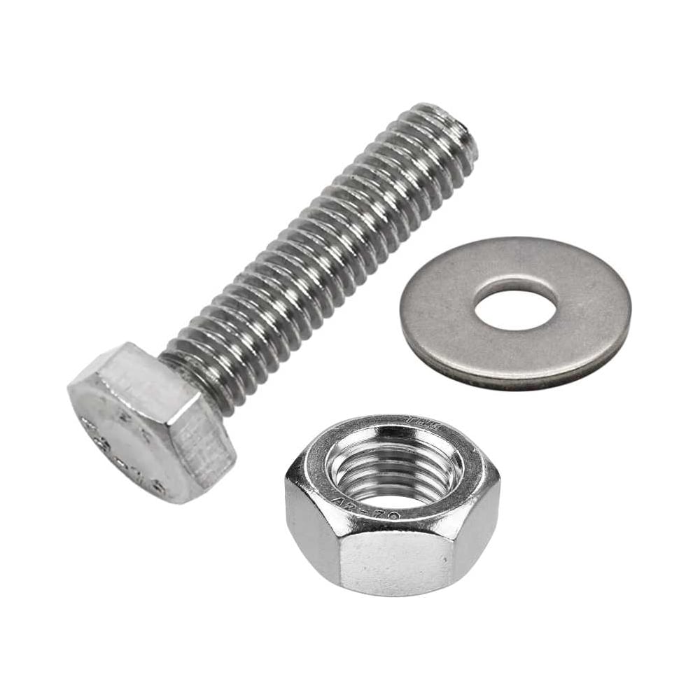 Изображение товара Болт 23 шт из нержавеющей стали 6x50 мм DIN933 с гайкой и шайбой