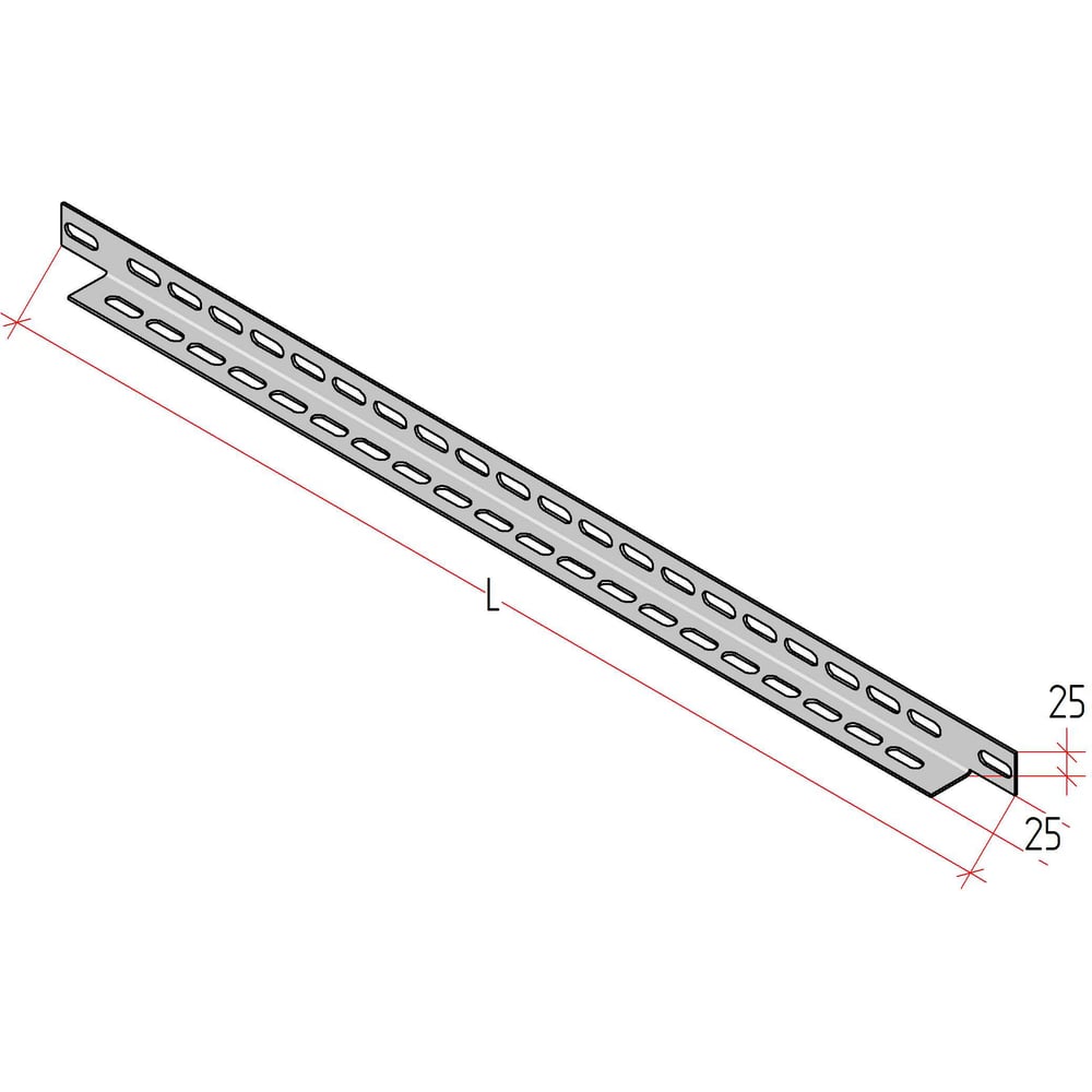 Изображение товара Уголок MULTICOLOR ML (1000) 25х25х880 из оцинкованной стали
