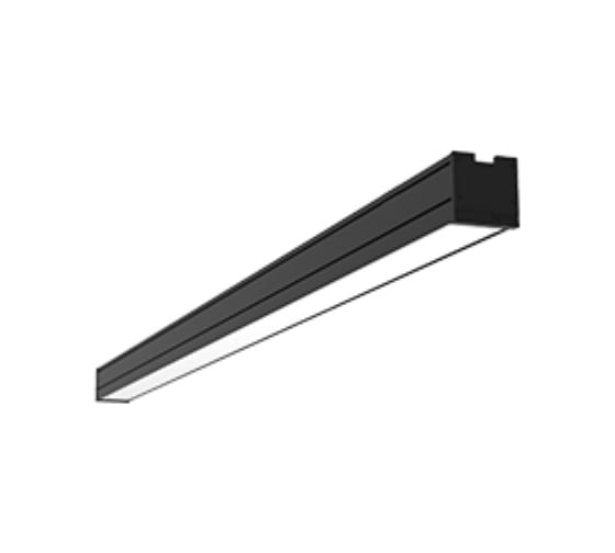Изображение товара Светодиодный светильник VARTON Mercury Pro накладной 28 Вт 3000 К 2002x65x65 мм IP54 RAL9005 черный муар с рассеивателем опал DALI V1-R0-90259-20D01-5402830