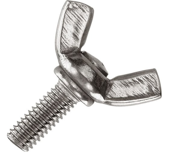 Изображение товара Винт-барашек, М8x20 мм, нержавеющая сталь, DIN 316, 5 шт. 23 БОЛТА вб820ф5