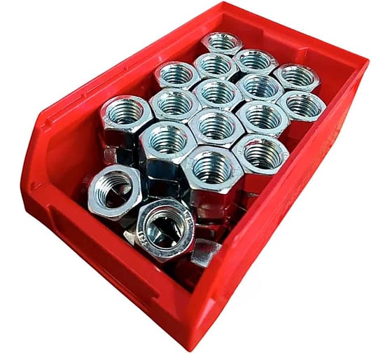 Изображение товара Высокопрочная гайка 23 БОЛТА М18, оцинкованная к.п.8 DIN934, 65 шт. в контейнере гог18-пр8ф65