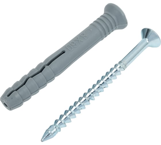 Изображение товара Потайной дюбель с шурупом 23 БОЛТА  8x60 первичка, 10 шт. B21100806062200