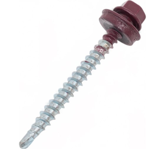 Изображение товара Саморез кровельный 23 Болта 4,8x50/51 мм, винно-красный RAL3005, 50 шт. B03104805135E07