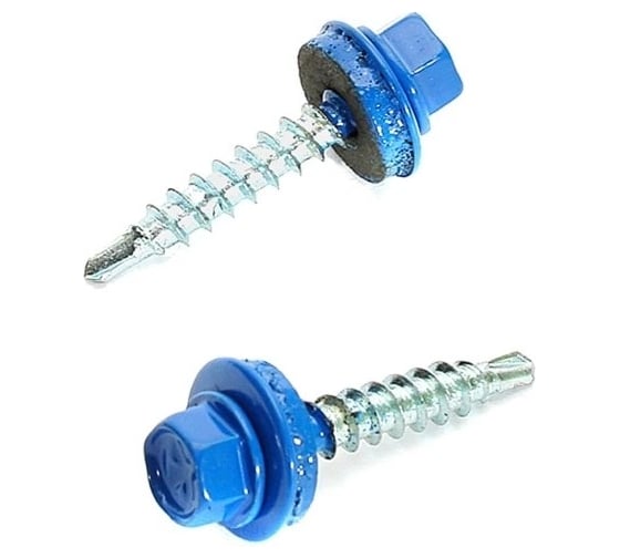 Изображение товара Саморез кровельный 23 Болта 4,8x35 мм, сигнально-синий RAL5005, 50 шт. B03104803555135