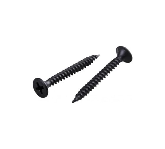 Изображение товара Саморез шуруп по дереву 23 Болта 3,5x45 мм, мелкая резьба, черный, 1 кг БП-00001980кг