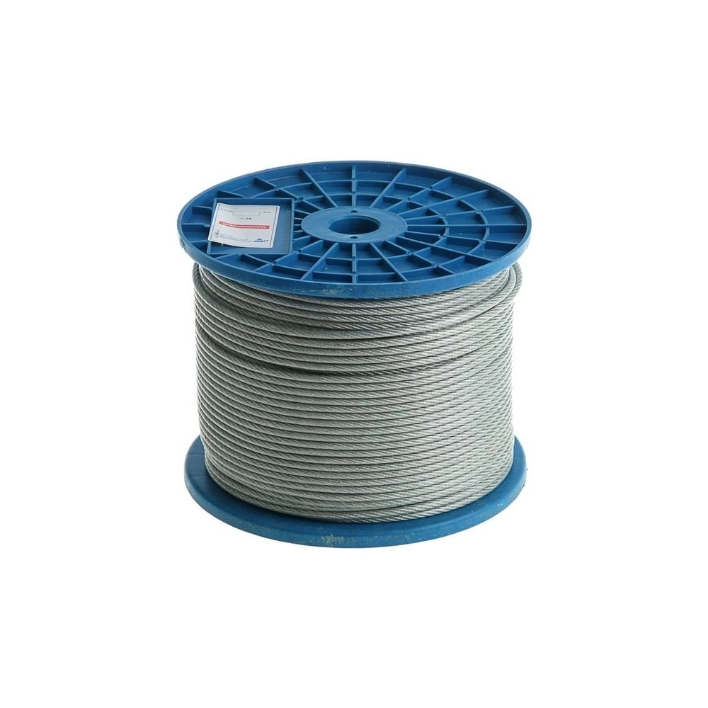 Изображение товара Стальной трос для растяжки 200 м d4 оцинкованный без оплетки