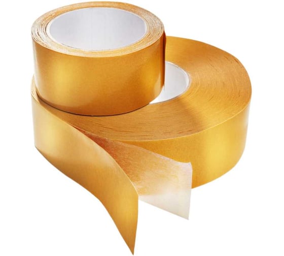 Изображение товара Двусторонняя клейкая лента Биком на нетканой основе, 9 мм, 50 м, толщина 160 мкм 345755