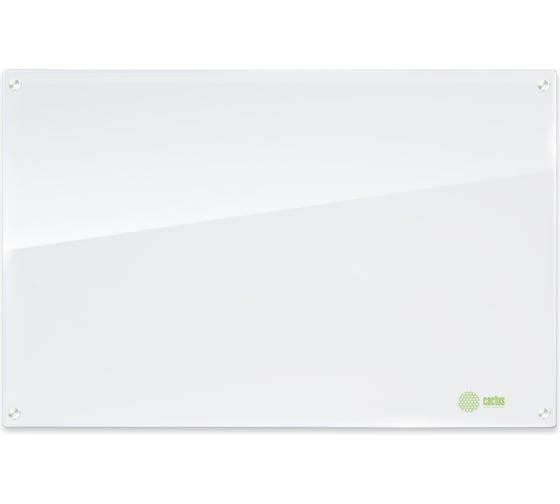 Изображение товара Доска стеклянная Cactus CS-GBD-65x100-UWT-TM сквозное крепление ультра белый 65x100 см 2013290