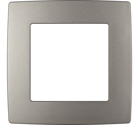 Изображение товара Рамка для розеток и выключателей ЭРА Серия 12 12500116 на 1 пост, титан Б0065735