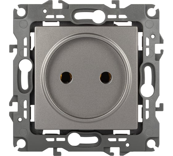 Изображение товара Розетка ЭРА Серия 12 12210516 , 2P, 16А250В, титан Б0065699