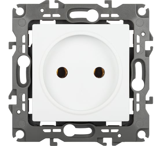 Изображение товара Розетка ЭРА Серия 12 12210501М , 2P, 16А250В, белый матовый Б0065704