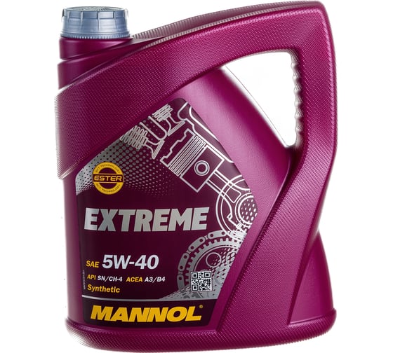 Изображение товара Синтетическое моторное масло MANNOL EXTREME 5W40 4 л 1021