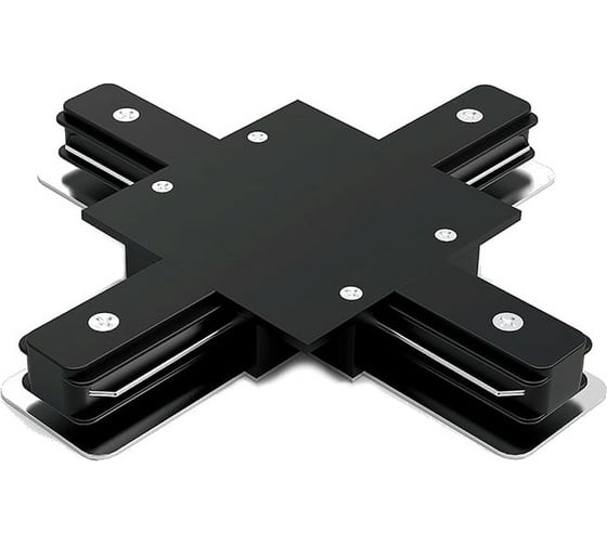 Изображение товара Коннектор для встраиваемых трековых шинопроводов GAUSS черный 1/50 TR137