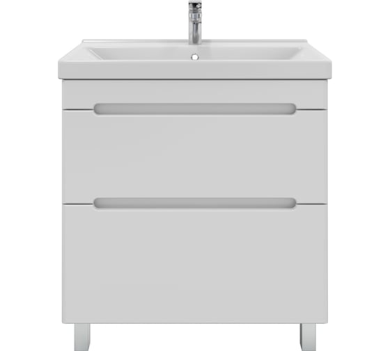 Изображение товара Тумба с раковиной RUVANN BRAVA 80 + Фест 80 напольная Т.BRAVA.П-80Н-KIT-FES