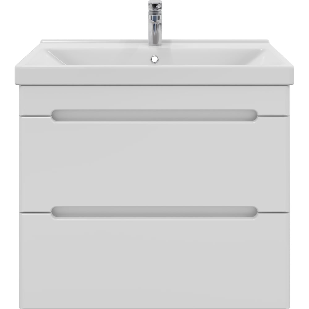 Изображение товара Тумба с раковиной BRAVA 80 + Фест 80 подвесная современная белая