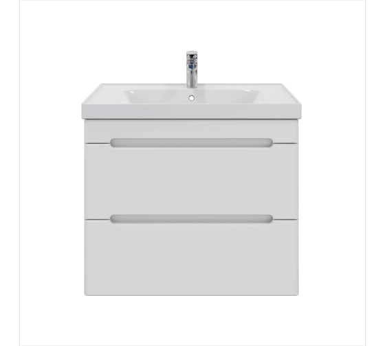 Изображение товара Тумба с раковиной RUVANN BRAVA 70 + Грейс 70 подвесная Т.BRAVA.П-70П-KIT-GRE