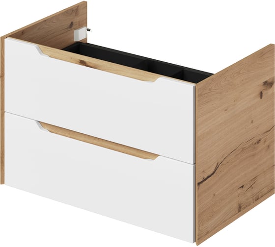 Изображение товара Тумба под раковину подвесная ИТАНА Nill 80 798х470х500 мм, белый глянец 4657828216579