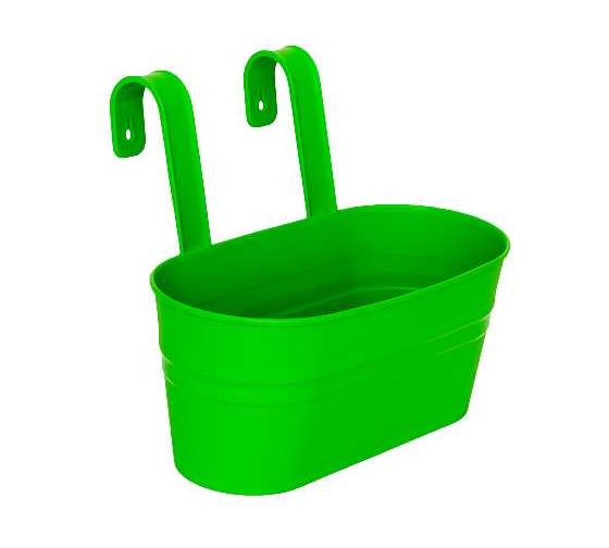 Изображение товара Декоративное настенное ведро Ola Dom пластик, большое, салат, d300 cm, d200 cm, h250 мм 070980