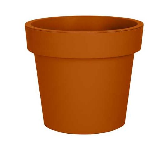 Изображение товара Кашпо Ola Dom LOFT пластик, 28 л, терракот, d395 cm, d395 cm, h345 мм 071229