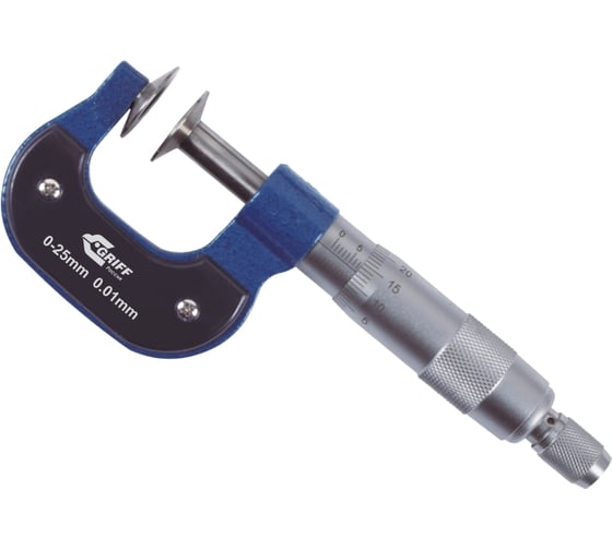 Изображение товара Микрометр МЗ 25 ГОСТ 6507-90 пр-во Guilin Measuring GRIFF D120003