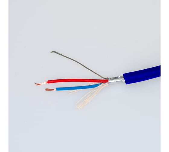 Изображение товара Кабель микрофонный Pro Legend 2х0,24мм², ø 6мм, 2 экрана, синий, 50м PL3142_50