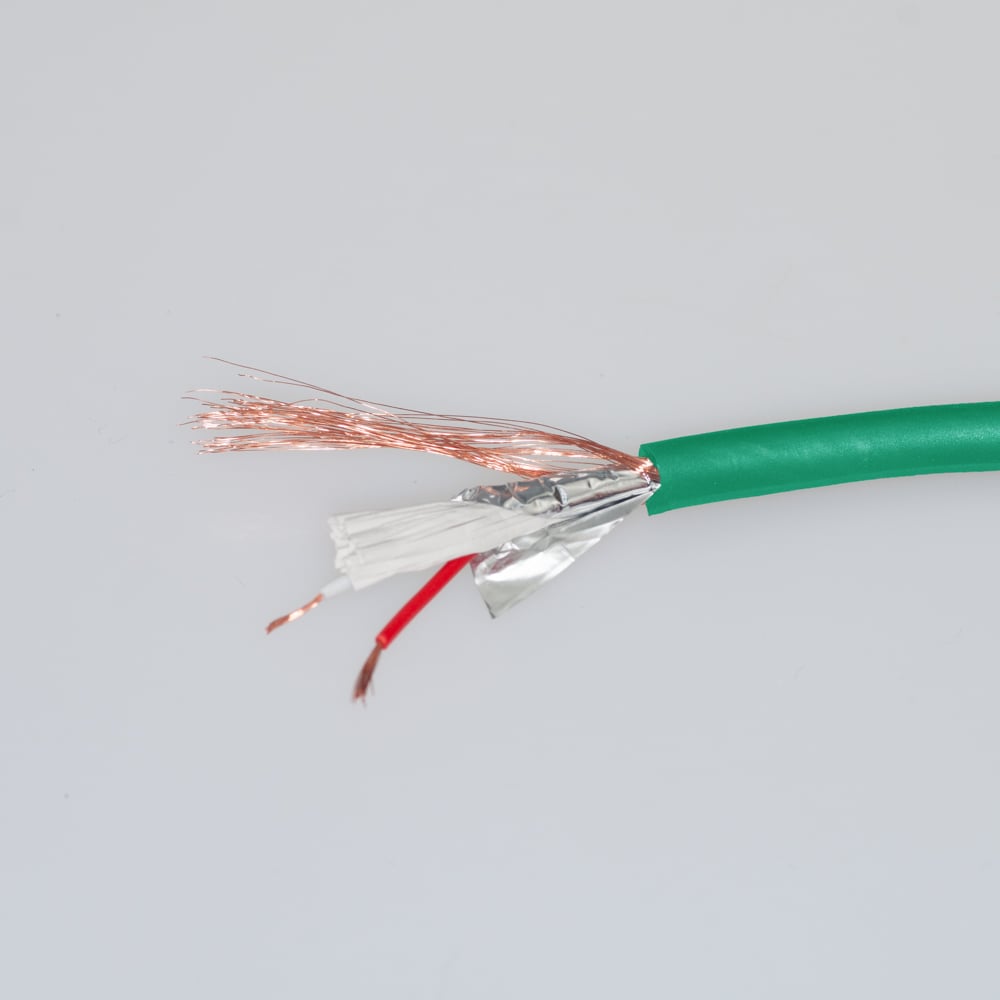 Изображение товара Микрофонный кабель Pro Legend 2м ø 5,5мм, экранированный, зеленый-прозрачный