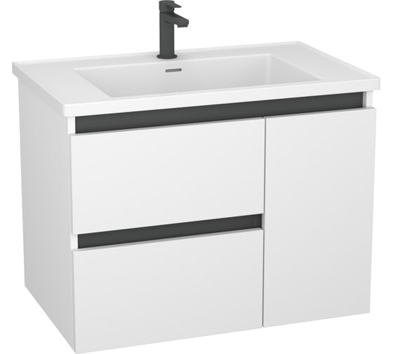 Изображение товара Тумба Veneciana Parino 80 белая, под умывальник Parma 80 58068