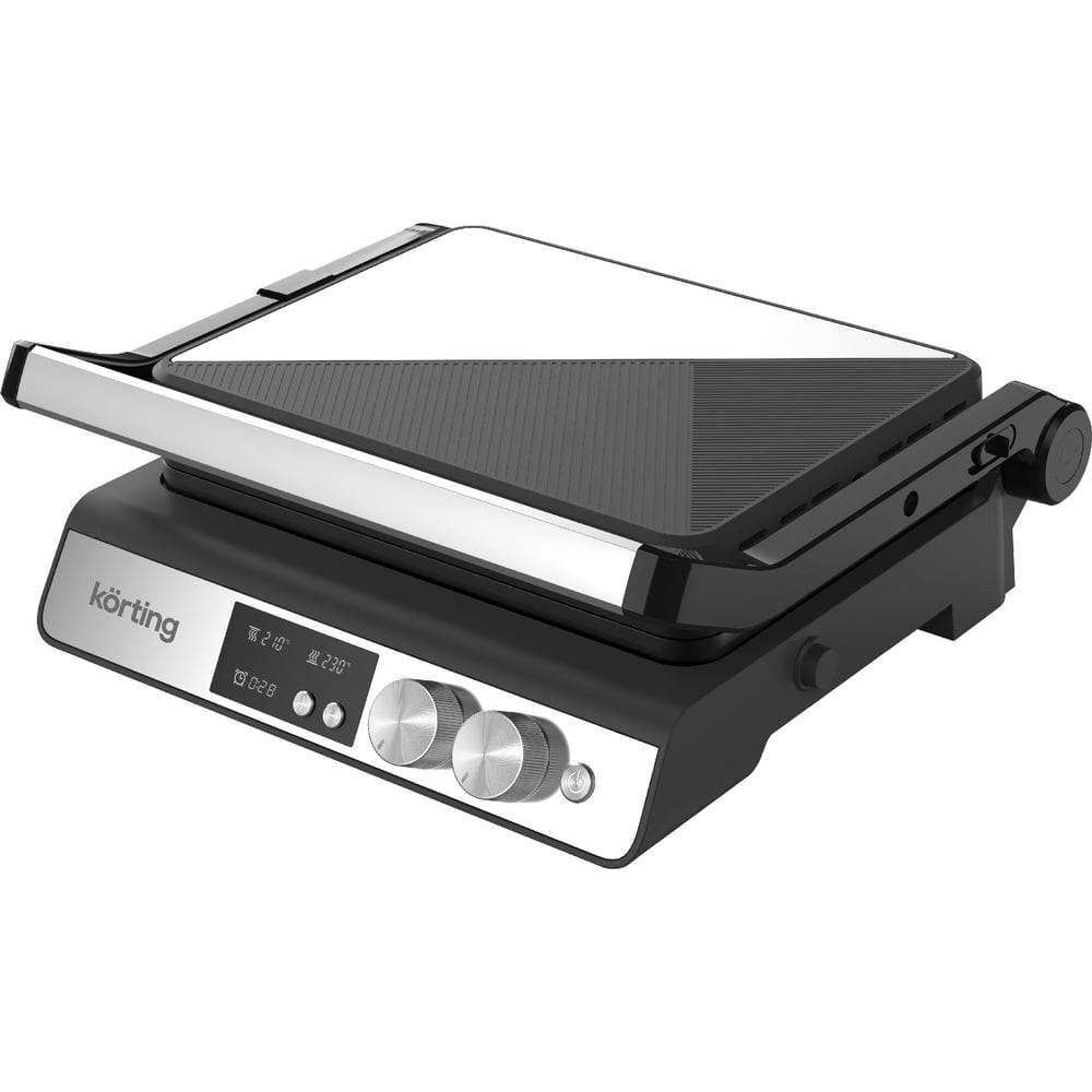 Изображение товара Электрический гриль Korting KGP 0406 с антипригарным покрытием и дисплеем