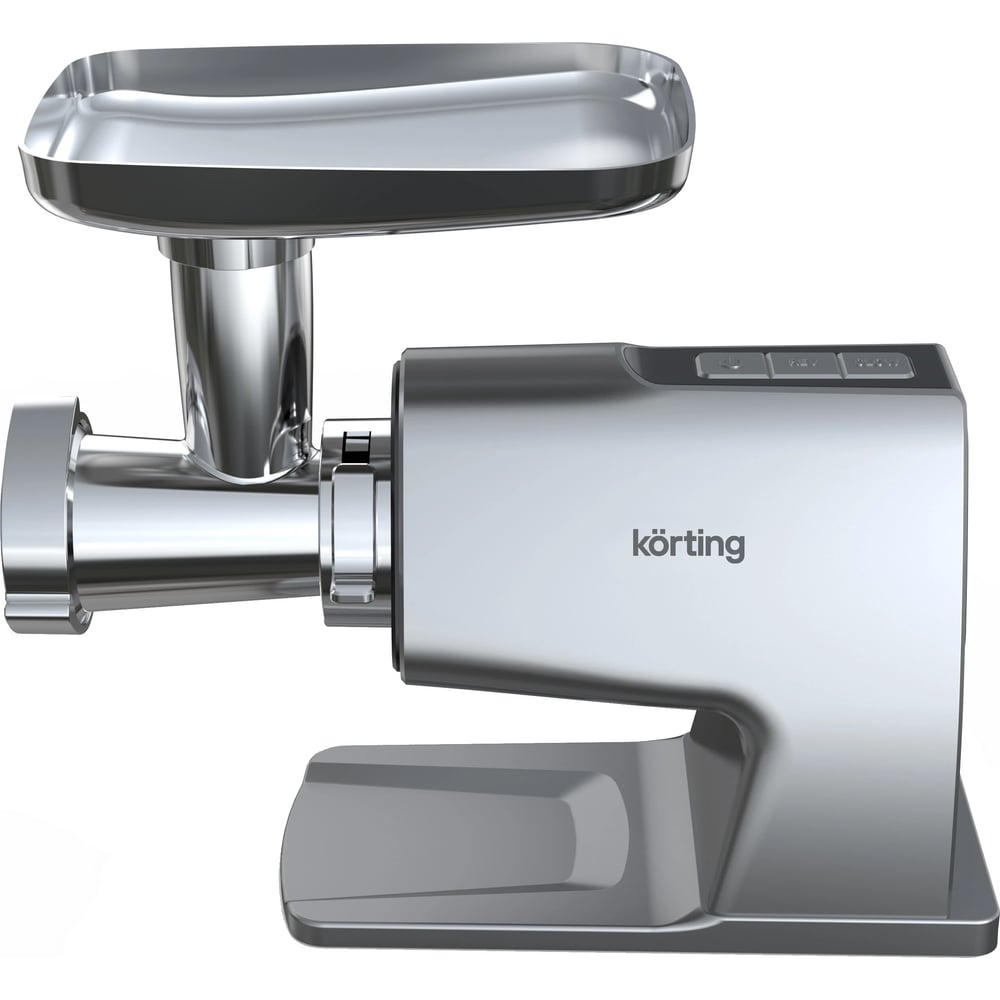 Изображение товара Мясорубка Korting KMG 0604 X мощная металлическая с насадками для колбас шинкования