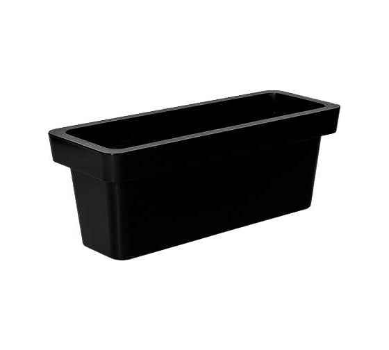 Изображение товара Кашпо Ola Dom LOFT пластик, прямоугольное, 25 л, антрацит, d600 cm, d250 cm, h250 мм 071400
