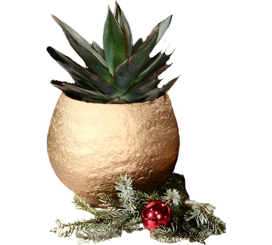 Изображение товара Кашпо SCHEURICH 397326 керамика Nugget gold d 14 см, h 11 см, золото 072219