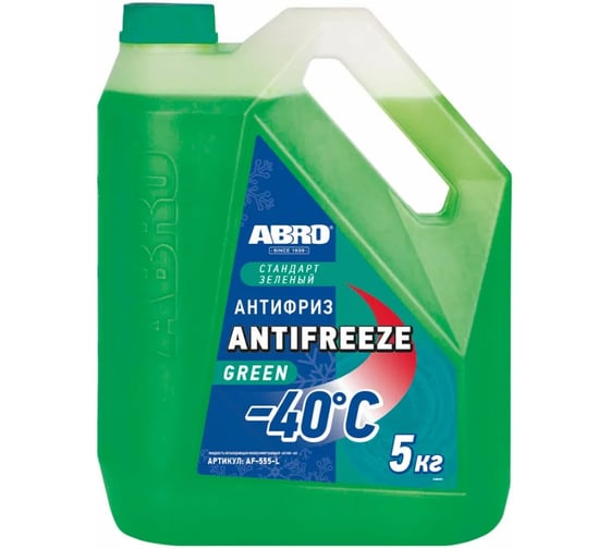 Изображение товара Антифриз зелёный ABRO 5 кг AF-555-L