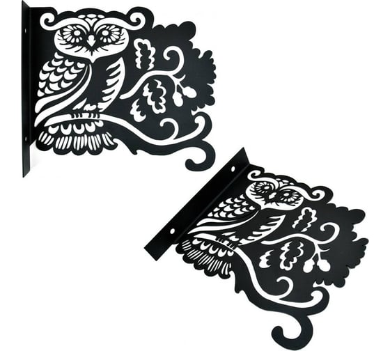 Изображение товара Кронштейн для кашпо МУЛЬТИДОМ Сова 24х21х3.2 см МТ83-290