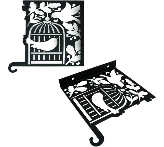 Изображение товара Кронштейн для кашпо МУЛЬТИДОМ Птицы 24х24х3.2 см МТ83-291