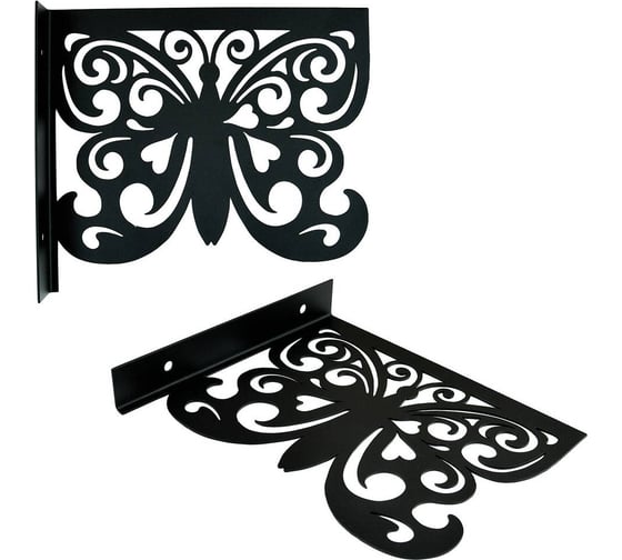 Изображение товара Кронштейн для кашпо МУЛЬТИДОМ Бабочка 24х21х3.2 см МТ83-289