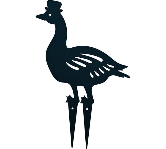 Изображение товара Фигурка садовая МУЛЬТИДОМ Гусак, 24.5х39 см МТ83-304