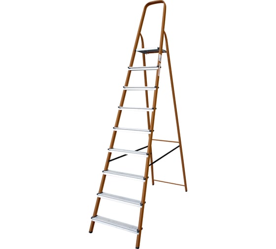 Изображение товара Стремянка Новая Высота сталь, алюминий 9 ступеней 1130109-051