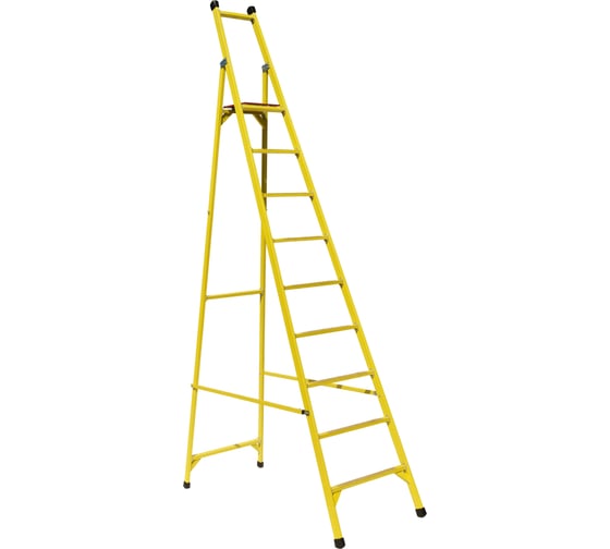 Изображение товара Стремянка диэлектрическая стеклопластиковая с симметричной опорой ООО "ЛУЧ" ССС-3,9-Ф55П