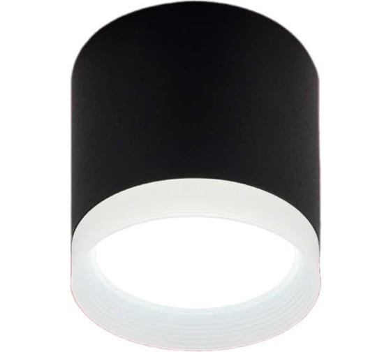 Изображение товара Светильник потолочный IN HOME НПБ-ЦИЛИНДР-GX53 TBM-EL-BL с подсв. 80x70мм черный 4690612056449