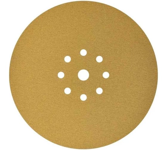 Изображение товара Самозацепляемый круг Orientcraft GOLD 225 мм, 9 отверстий, P180, 50 шт 10910225918
