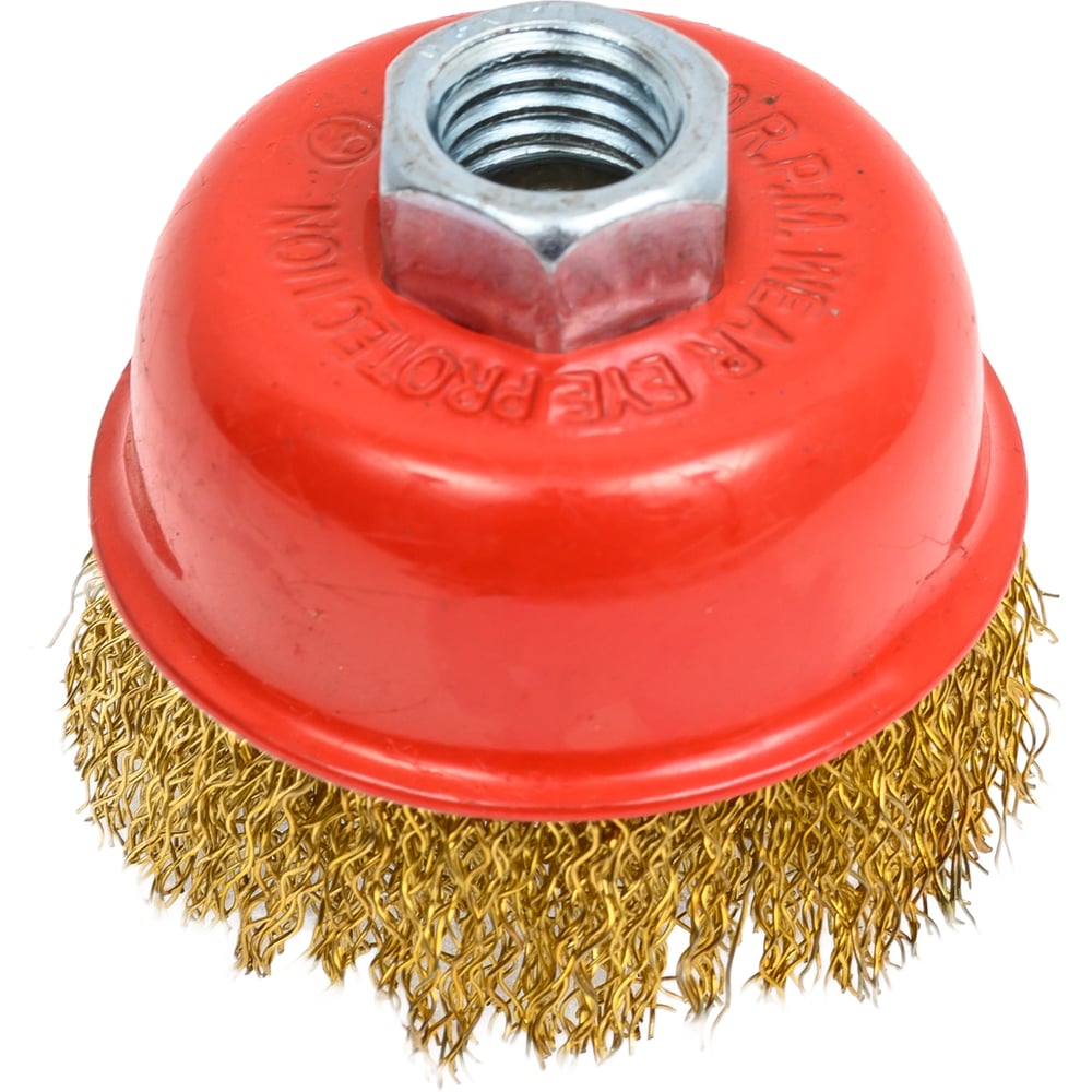 Изображение товара Чашечная щетка мягкая проволока Orientcraft 65 мм М14 для металла и камня
