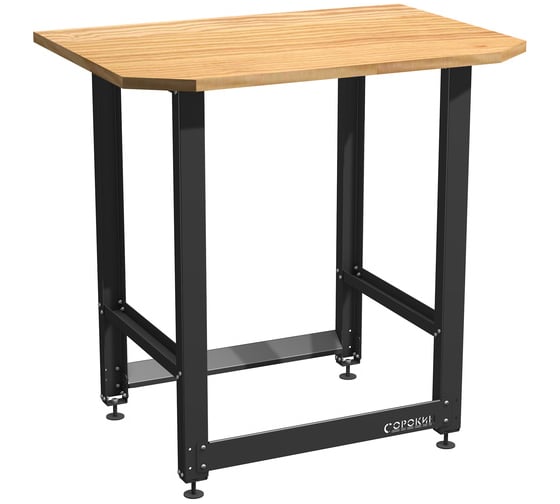 Изображение товара Верстак для хранения мотоколес Сорокин Small с деревянной столешницей и траверсами 35.22