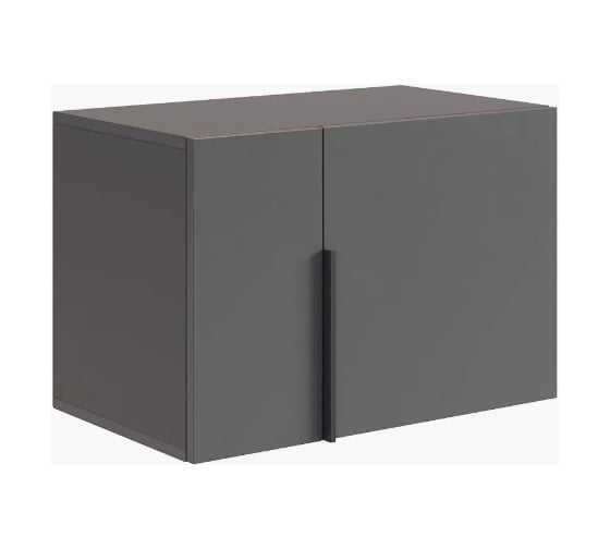 Изображение товара Двухдверная антресоль ИП Щербаков А.Н. L600 Баско (графит) 173624.2125