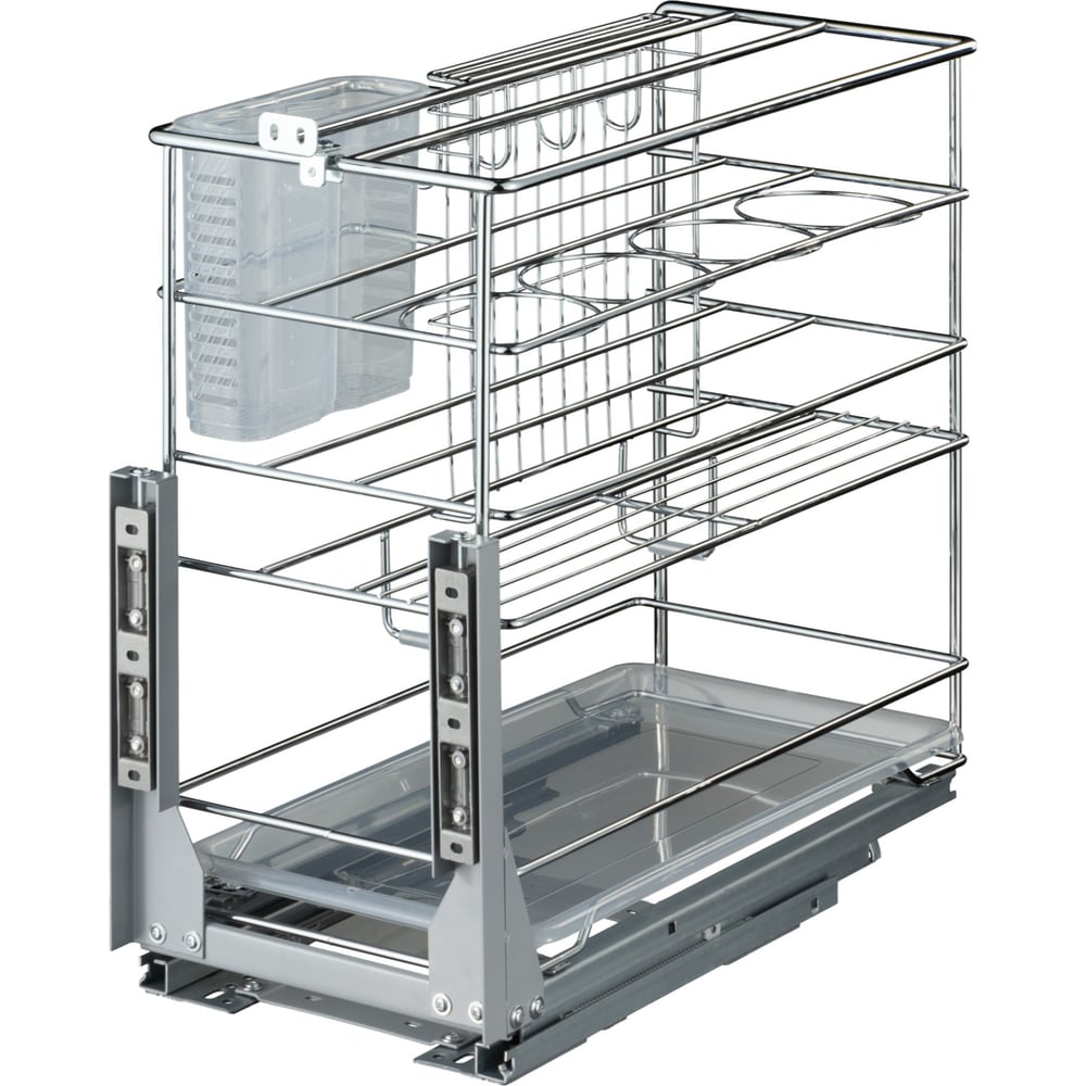 Изображение товара Корзина для хранения ALBA 2-уровневая с доводчиком 240 мм х 460 мм х 460 мм