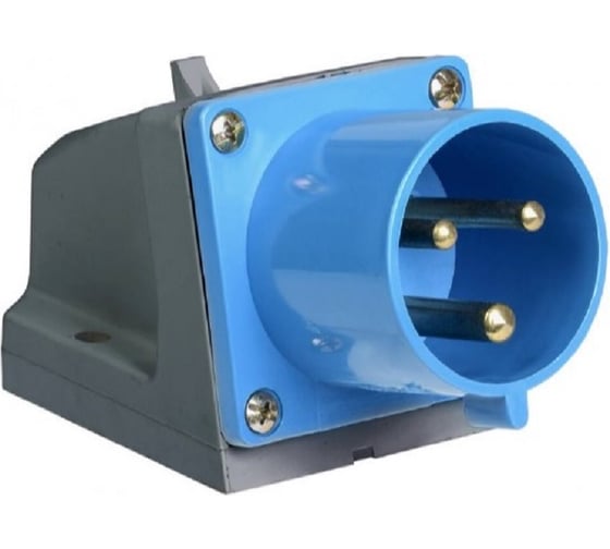 Изображение товара Вилка стационарная ANDELI AM-513 16A, 220В/250 2P+E IP44 артикул ADL13-046