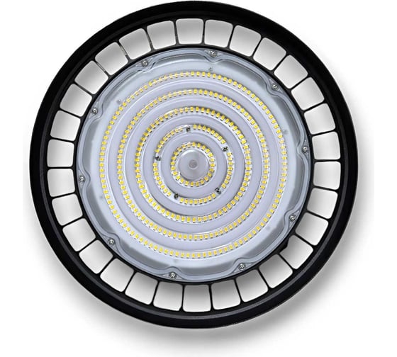 Изображение товара Светильник промышленный KRASO 200w (358мм диаметр) IP67 5000K 32000Лм 180-260В рымболт+конс рег.др UFO(S)-200